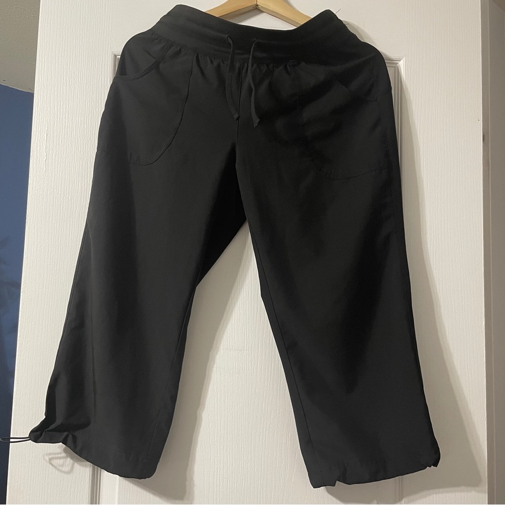 Athletic Works Polyester Pants Women’s Small Lightweight PullOn Drawstring Black